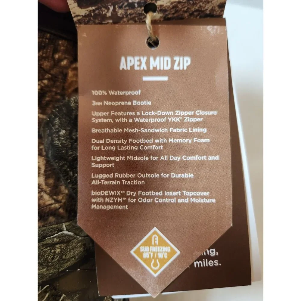Muck Boot Apex Mid Zip Realtree Edge Men’s 14